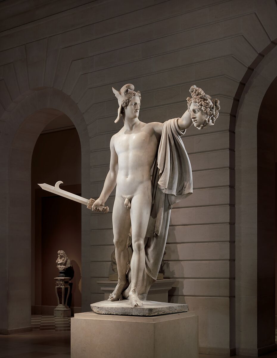 Perseus with the Head of Medusa, Antonio Canova (Italian, Possagno 1757–1822 Venice), Marble, Italian, Rome